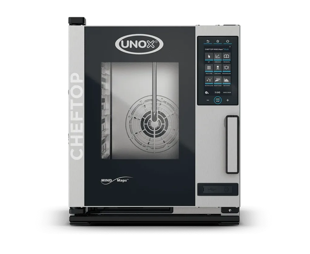 Four mixte 5 niveaux GN2/3 Unox CHEFTOP MIND.Maps COMPACT PLUS